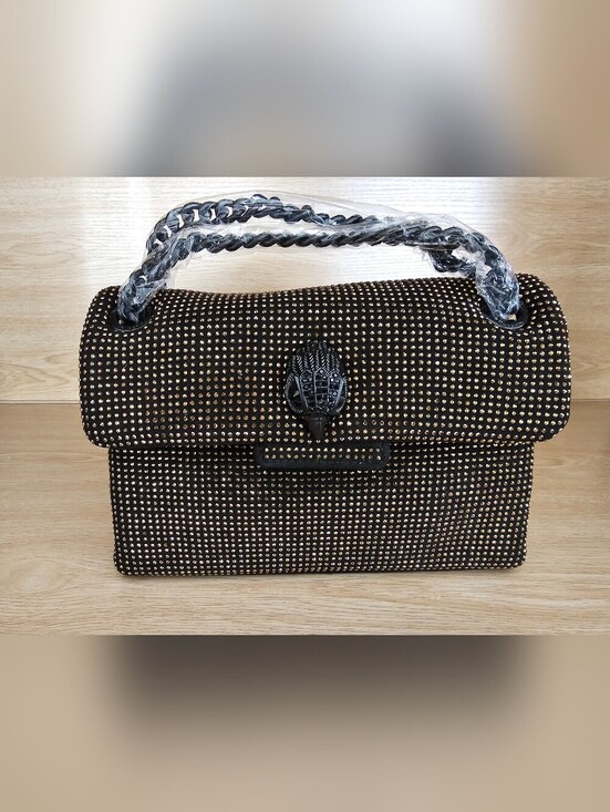Kurt Geiger Handbags - Kurt Geiger Mini Fabric Drench Kesington Bag.